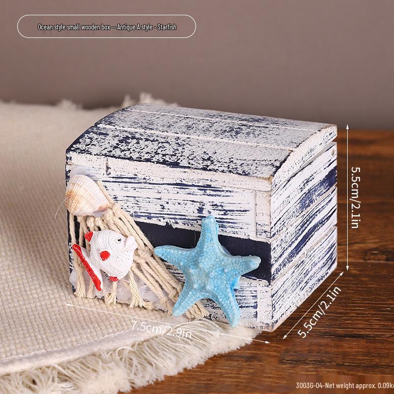 Mediterranean Ocean-Themed Wooden Decor for Home & Office