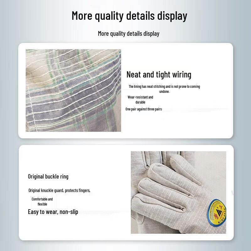 Laogong Heavy-Duty Canvas Work Gloves