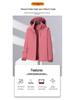 Winddichte Kapuzenjacke für Damen: Lässiger lockerer Trenchcoat für Frühling/Herbst, Abnehmbar, Paarkleidung.
