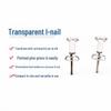 Transparent T-Pins for Cork and Felt Boards - Ideal for Kindergarten Teachers, 11mm Length