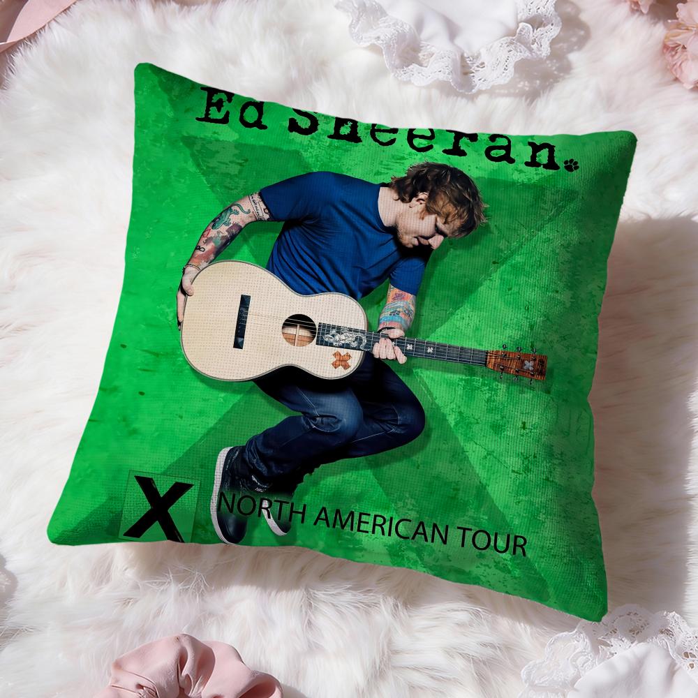 Cute E-EdS S-SheeranS Cushion Cover Premium Comfort Reversible Pillow Cove -Two in One Design for Any Room & Car Interior