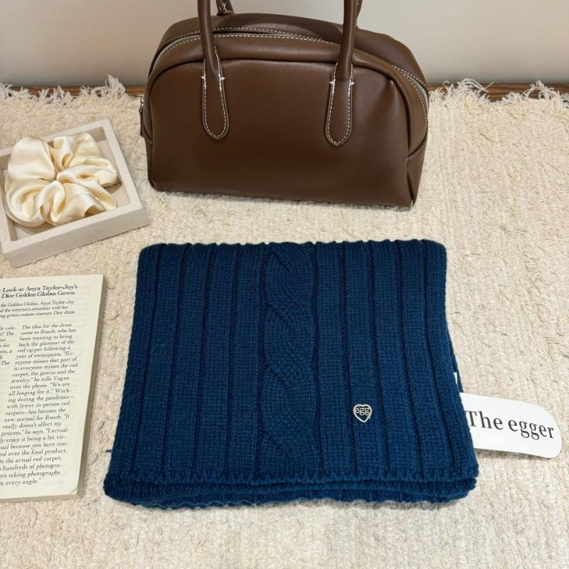 Wool knitted solid color scarf couple versatile autumn and winter scarf solid color warm scarf Christmas scarf hot sale
