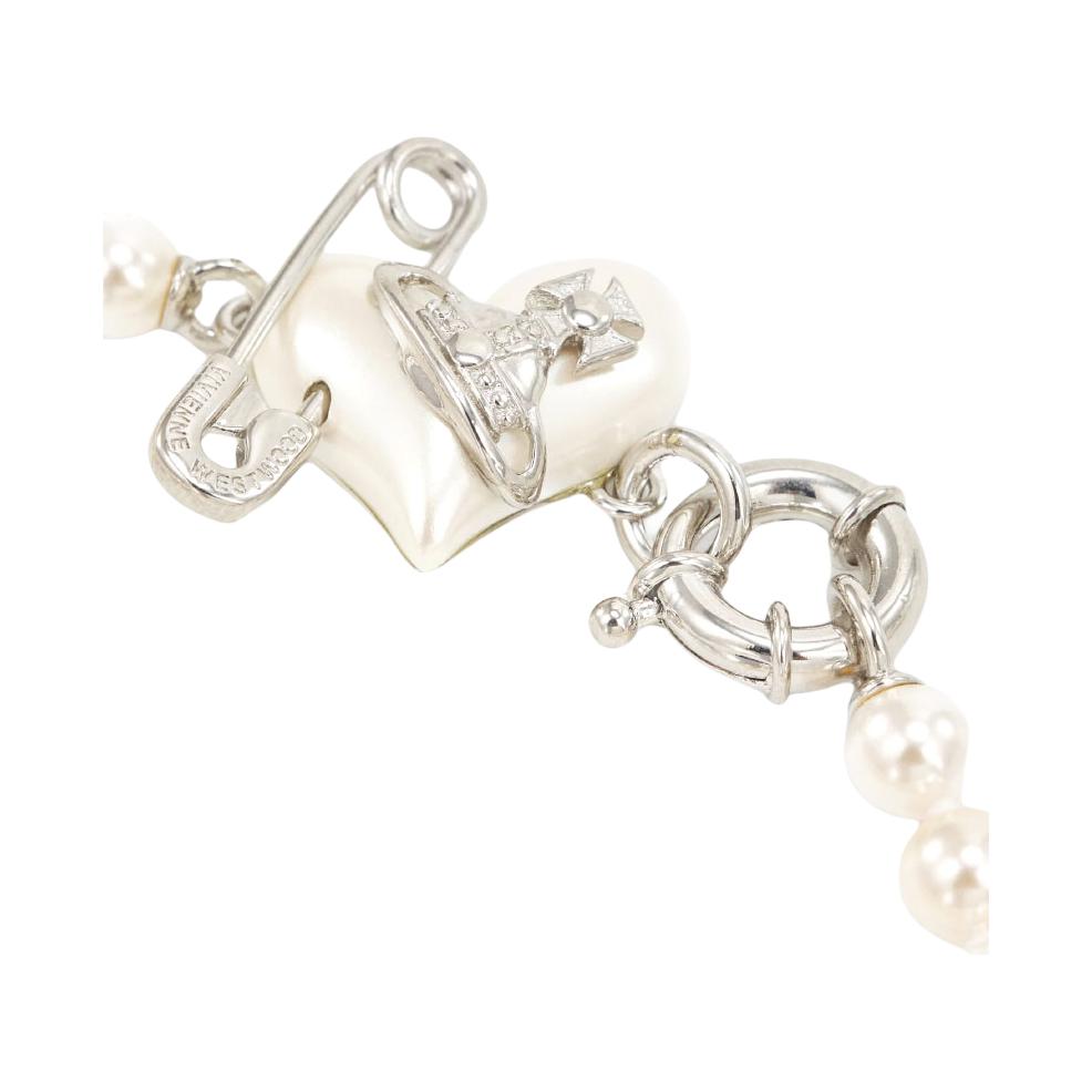 VIVIENNE WESTWOOD Spilla Perla Orietta Ciondolo Cuore Bracciale Perle Accessori Donna Argento 6103007A02P103P103
