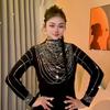 2024 Autumn/Winter Fashionable Rhinestone Warm Top: Age-Defying, Tummy Concealing, Versatile Long-Sleeve Base Layer for Moms