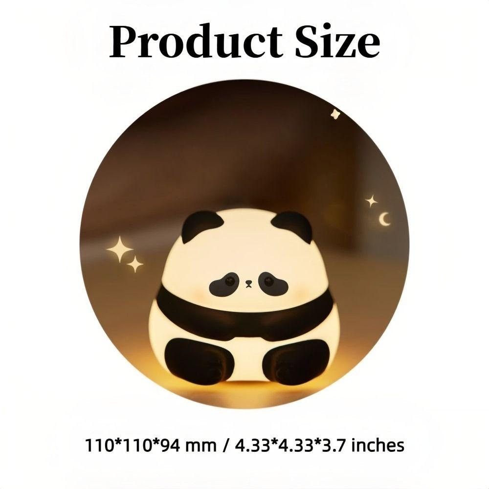 Cute Rechargeable LED Night Light Duck Panda Touch Sensor Lamp with Timer Warm Light Animal Table Lamp Bedroom Decor Kid Gift