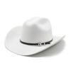 Cowboy Hat Felt Top Hat Western Gentleman'S Hat Felt Hat Jazz Hat Men'S Winter Hat