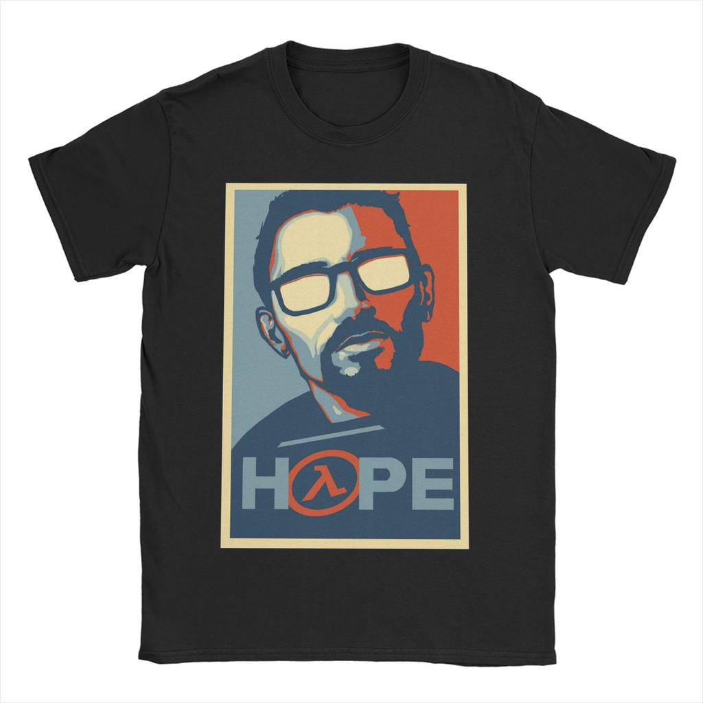 Half life 3 T-Shirts Unisex Damen 100% Baumwolle Freizeit-T-Shirts Rundhals-T-Shirts Kurzarm Kleidung Geburtstagsgeschenk