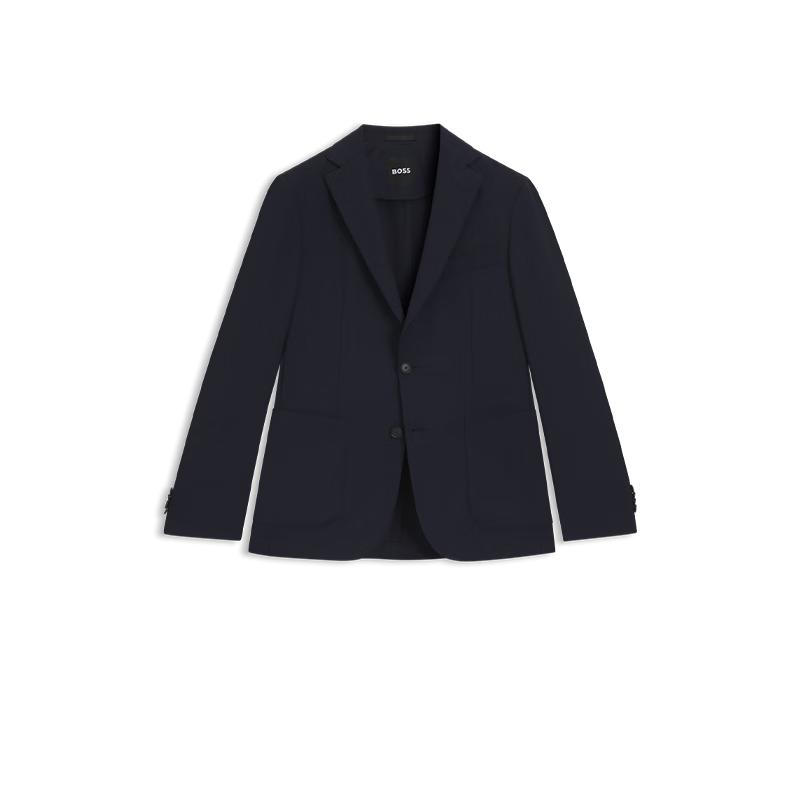

Чоловіча піджак-костюм BOSS Весна 2026 Праний сумішевий вовняний Slim-Fit 50556757 L
