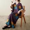 Women Summer Boho Floral Maxi Dress Plus Size Loose V Neck Oversized Sundress Big 9052