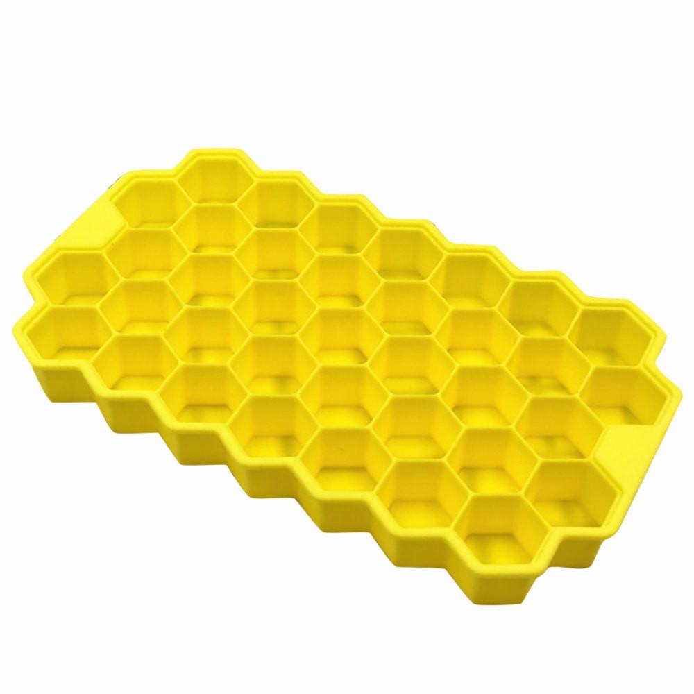 Honeycomb Ice Cube Tray 37 Cubes Silicone Ice Cube Maker Mold For Ice Cream Party Whiskey Cocktail