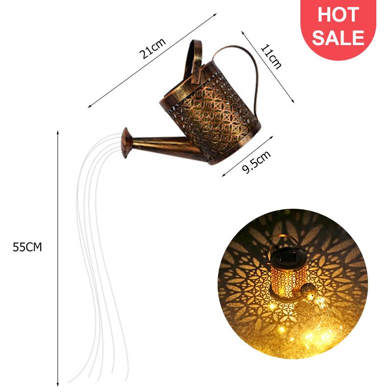 

2025 Солнечная лейка-светильник Солнечная лампа Светодиодный душ Солнечная гирлянда-фея Садовое искусство для двора и газона Наружные рождественские украшения