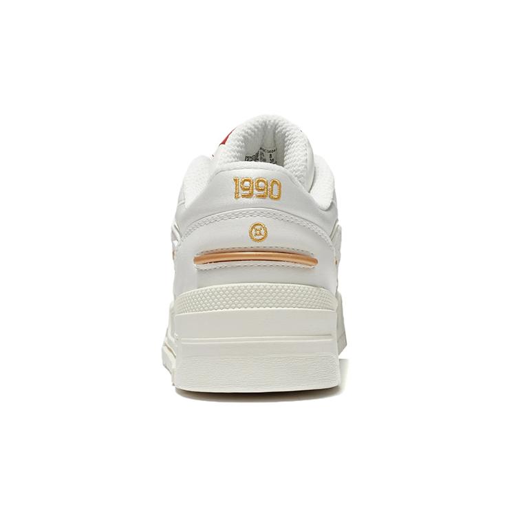 New LiNing 001 BTC BTC Slip Resistant Cushioning Wear Resistant Lightweight Low Top Skateboard Shoes Women's Mist White AGCS024-2
