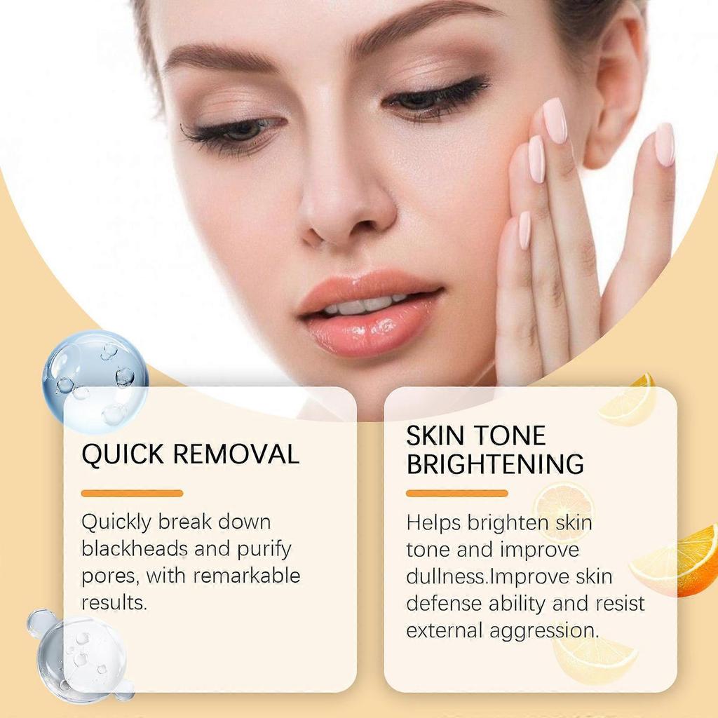 Exfoliating Blackhead Gel, Deeply Purifies Pores, Gently Cleans Nose and Chin Blackhead Exfoliating Gel