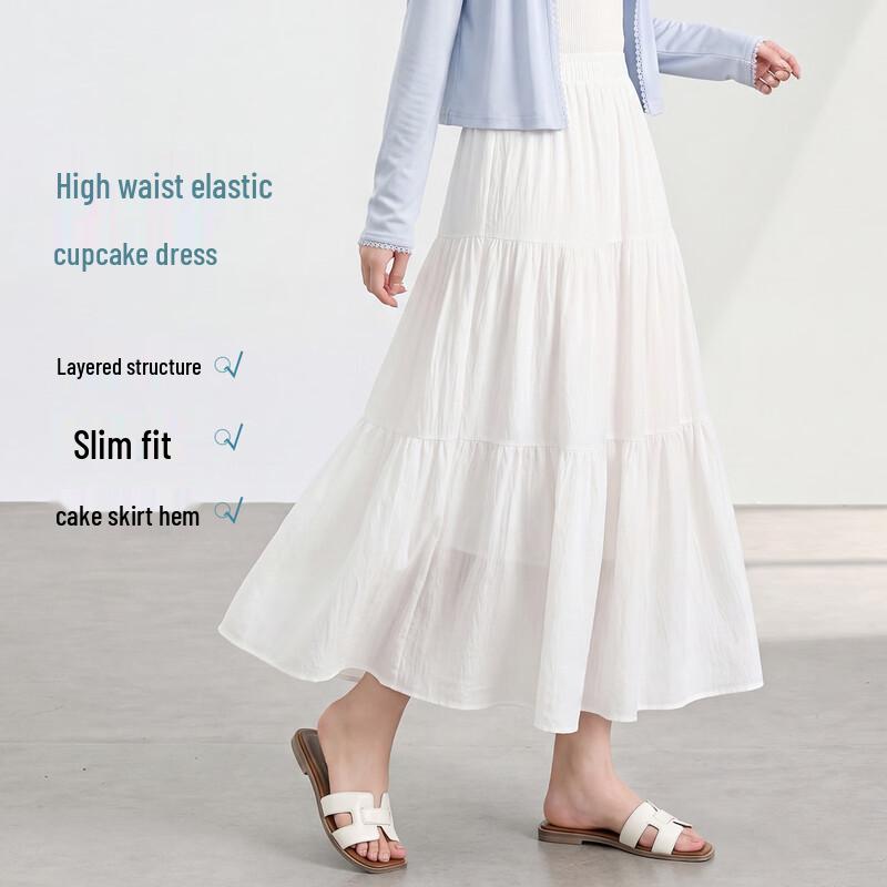 FivePlus Sweet Pleated A-Line Midi Skirt F