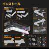 EZDIY-FAB Graphics Card Bracket, GPU Holder, Universal Video Card Holder, 5V 3-pin ARGB Sync, Extendable Bracket - White