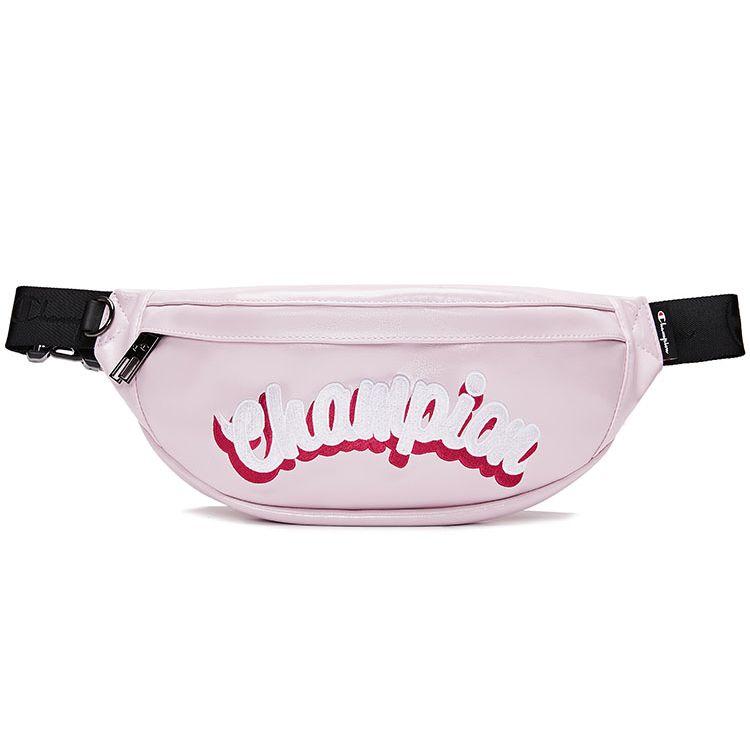 Champion Double Logo Casual Sports Fabric And Synthetic Leather Crossbody Waist Bag Unisex bags Multicolor U3AACPU24 Fuchsia