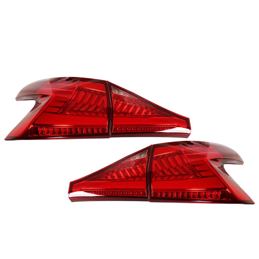 Red Lens LED Tail Lights Sequential Turn Signal Rear Brake Reverse Running Lamp Replacement for Hyundai I20 2020‑2022