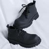Martin Boots Men'S New High-Top Big-Headed Leather Shoes Derby Shoes Thick-Soled Heightening Tooling Short Boots 32053-R
