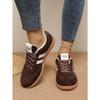 Sneakers Women's 2025 Autumn New Flat Lace-up Color-blocking Moral Training Shoes