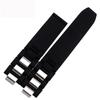 Hoge kwaliteit siliconen band met bolle 20 * 10 mm voor cartier 21 Chronoscaph sport waterdichte horlogeband W10198U2 W10197U2 riem