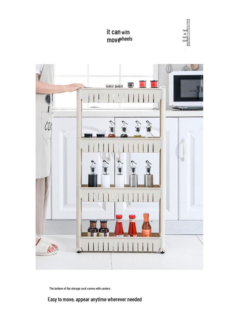Wang Erniu Kitchen & Bathroom Rolling Crevice Storage Rack