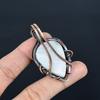 Rainbow Moonstone Pendant Gemstone Jewelry, 999 Copper Wire Wrapped Pendant, Handmade Beautiful Jewelry Pendant