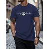 Men's Fashion T-shirt  Minimalist  Pattern Printed Men's T-shirt Top