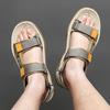 Fashion Casual Fashion Men Sandals Slip-On Mesh Fabric Soft Non-slip Beach Summer Sandals New All-match Flats Flip Flop Walking Shoes