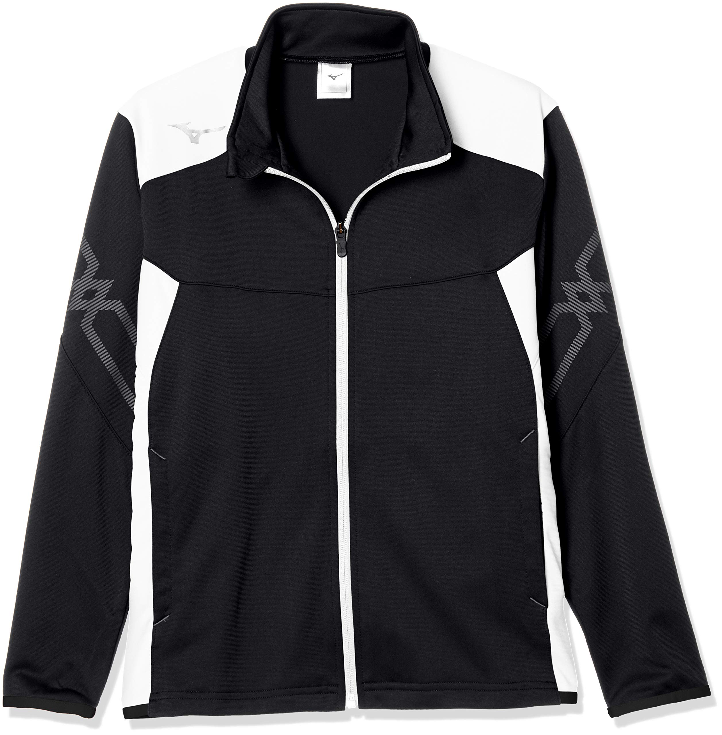 

Mizuno Training Size Black and Japan Size 140 to Japanese size Warm-Up Shirt, Moisture-Wicking, Quick-Drying, Junior, 32JC9415, White, (equivalent