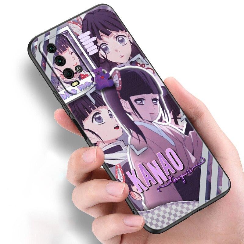 Anime Demon Slayer Kanao Shinobu Sama Silicone Phone Case For Xiaomi Redmi Note 11 10 9 8 Pro 11T 10T 10S 9S 8T 9 9A 9C 9T Black