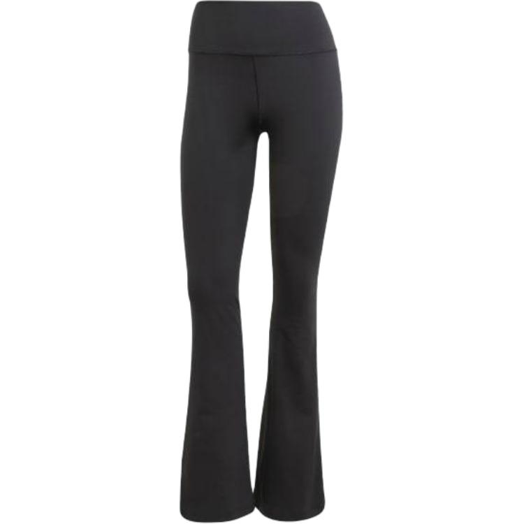 

Adidas Однотонные брюки клёш с высокой посадкой, облегающие, повседневные, женские, чёрные JW7588 XL