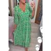 QICED Abiti Casual Estivi Primaverili alla Moda con Maniche a 3/4 e Scollo a V