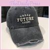 Peaked Baseball Cap Hat Future Alphabet Pattern Uv Protection Unisex Design