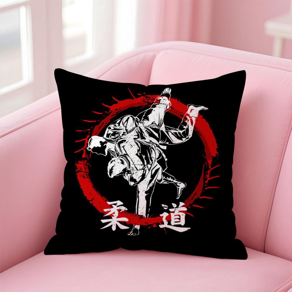 Sportovní Judistické Bojové Umění Povlak na Polštář Domů & Auto Víceúčelový Povlak na Polštář - Oboustranný, Měkký & Odolný pro Každodenní Použití