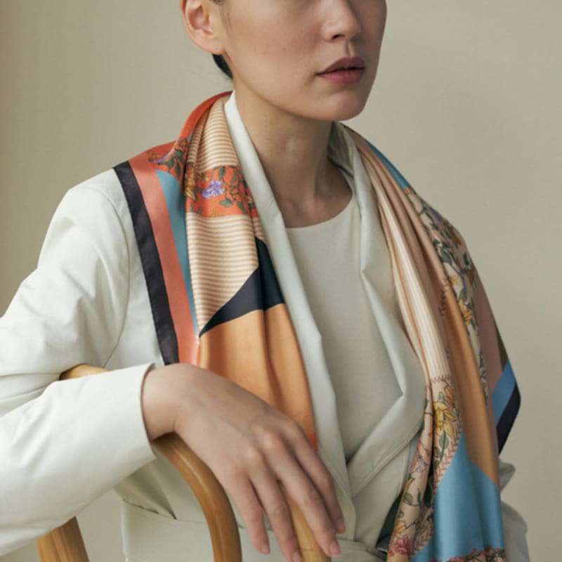 Saint Luxure Large Square Shawl Pretty Big Scarf Serendipity SL20FSQSP