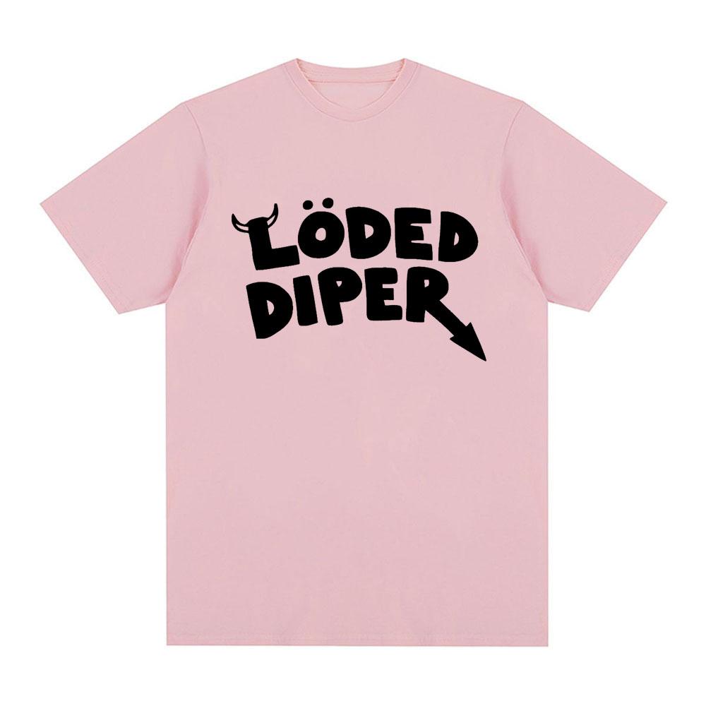 LODED DIPER DIARY OF A WIMP KID T Shirt Male Brand Tee Shirt Men Summer Cotton Short Sleeve Oversized T Shirts Harajuku Couples