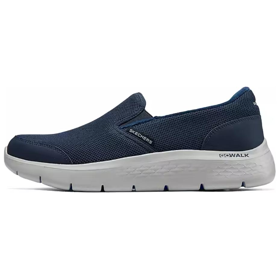 Skechers Go Walk Flex Ткань Синтетическая кожа Удобные Практичные Дышащие Теплые Низкие Повседневная обувь Стиль Мужская повседневная обувь 216331-NVY 39.5
