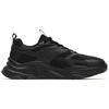Anta Lifestyle Series Fabric Synthetic Leather Shock Absorbing Non-Slip Wear-Resistant Low-Top Casual Shoes Women sneaker Black 122258891-4