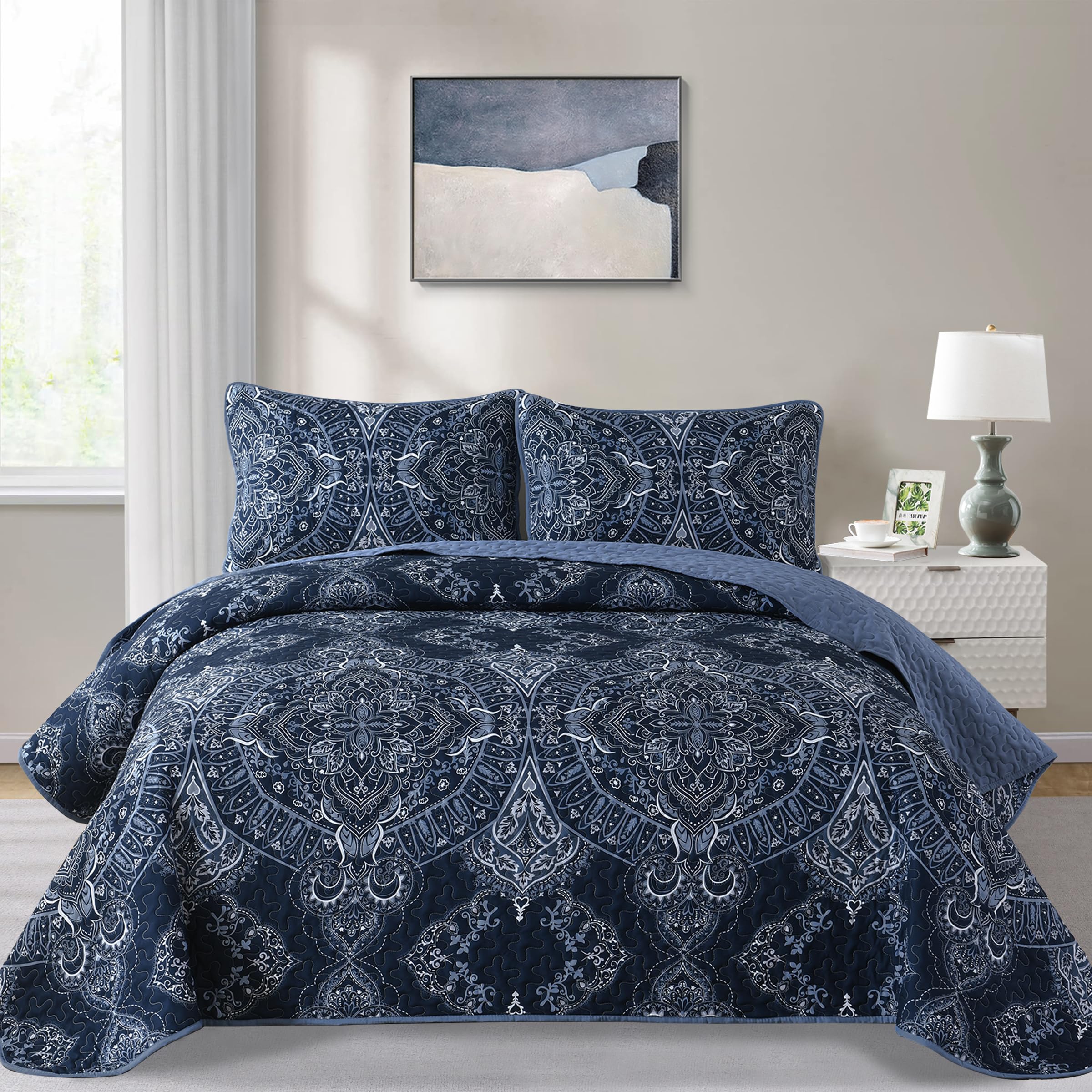 Paisley segas komplekts, karalienes izmērs, 3