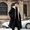 ROMON Men's Faux Two-Piece Mid-Length Overcoat