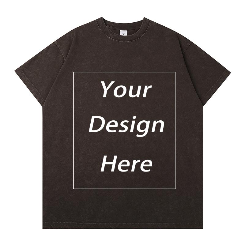 300 GSM 100% Baumwolle T-Shirt Individueller Musterdruck Herren T-Shirts