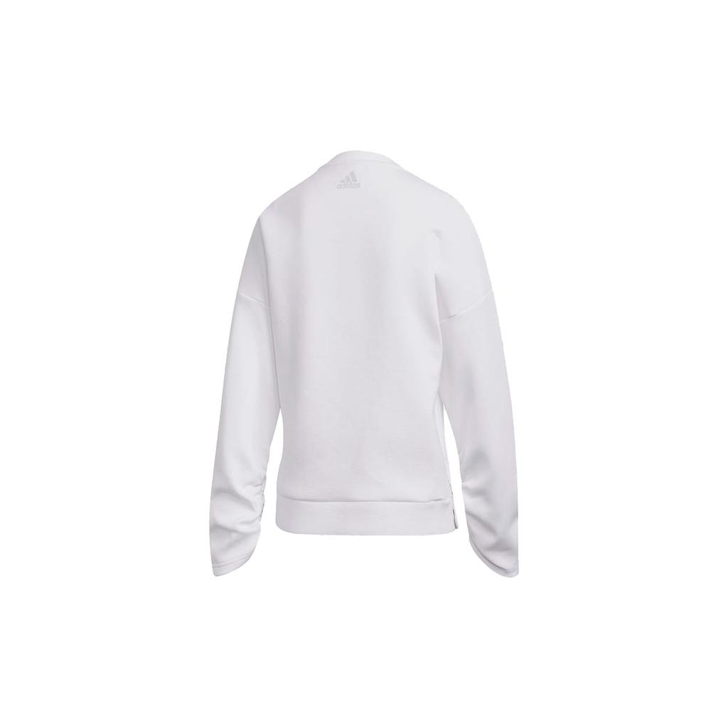 Adidas Sweatshirts Women's White Crew Neck Moderate Regular FR5980