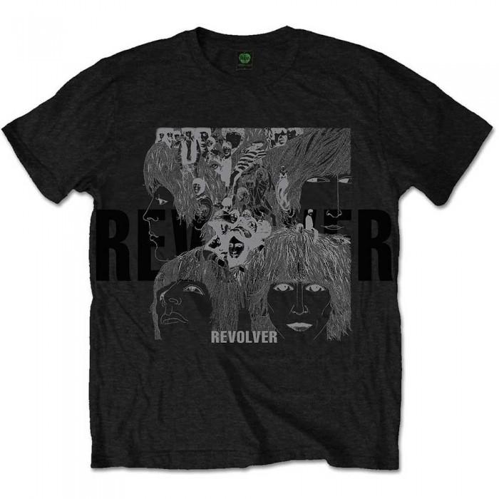 The Beatles Unisex Adult Reverse Revolver Foil T-Shirt