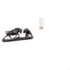 Modern Chinese Animal Sculpture Straw Organizer for Desk Counter Makeup Brushes Bar Birthday Gift