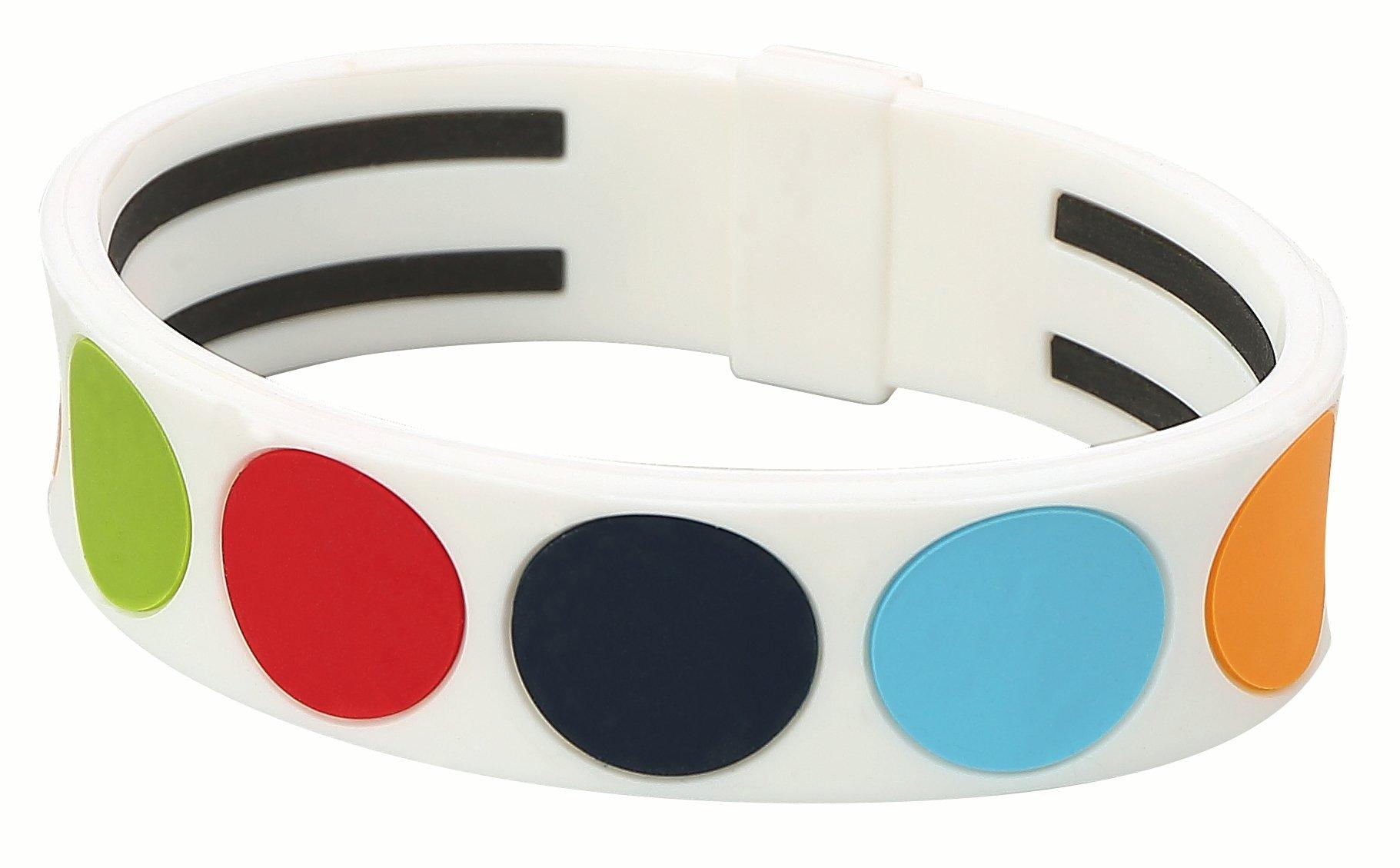 

Браслет Phiten RAKUWA S Силиконовый Точечный узор Белый 17 см