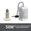 Lampada Termica per Pappagalli con Paralume Scatola di Allevamento in Ceramica Lampada Riscaldante da Appendere Luce Riscaldante a Infrarossi Gabbia Lampade Riscaldatore per Uccelli Piccoli Animali Domestici