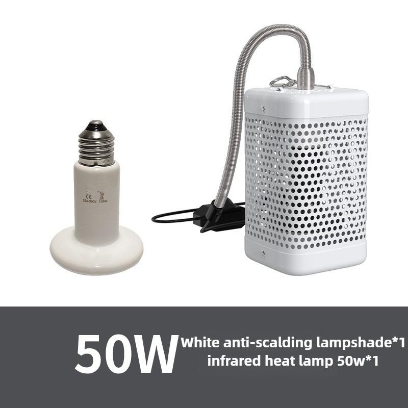 Lampada Termica per Pappagalli con Paralume Scatola di Allevamento in Ceramica Lampada Riscaldante da Appendere Luce Riscaldante a Infrarossi Gabbia Lampade Riscaldatore per Uccelli Piccoli Animali Domestici