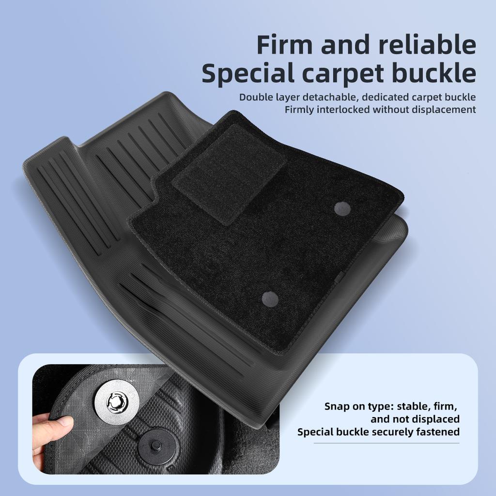 For Tesla Model 3 Highland 2026-2026 Car Floor Mats Protective Mat Auto Accessories Cargo Liner Trunk Mat Only Fit Right Rudder