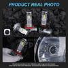 MAXGTRS 2PCS Canbus H7 H8 H11 LED 30000LM Super Bright Headlights 9005 HB3 9006 HB4 9012 HIR2 Led Lamp with Double Turbo Fan