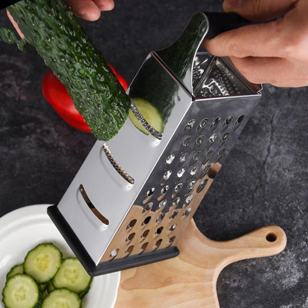 4-Sided Blades Manual Cheese Grater with Handle Kitchen Chopper Food Shredder Cooking Accessories
